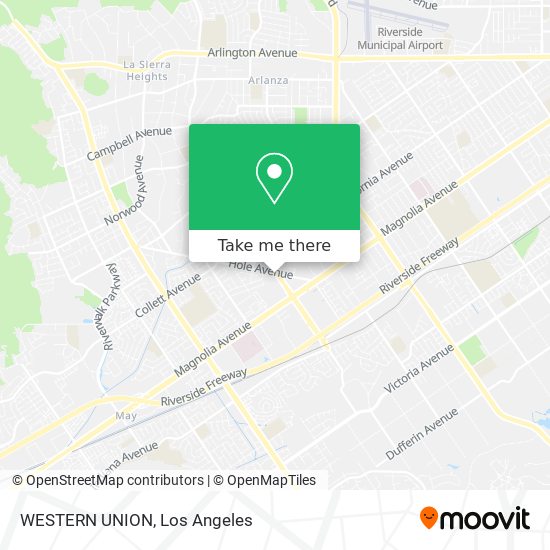 WESTERN UNION map