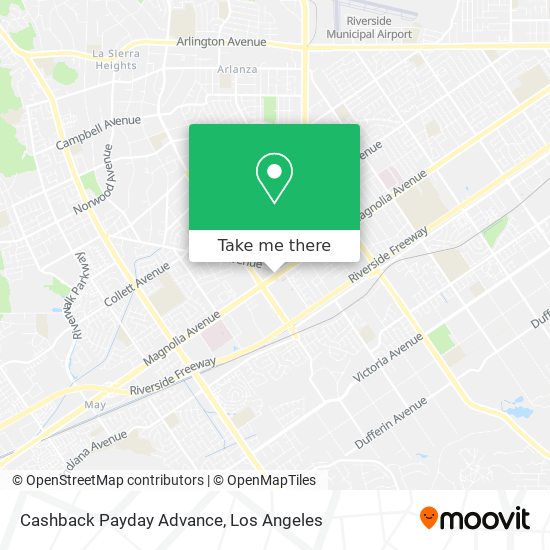 Mapa de Cashback Payday Advance