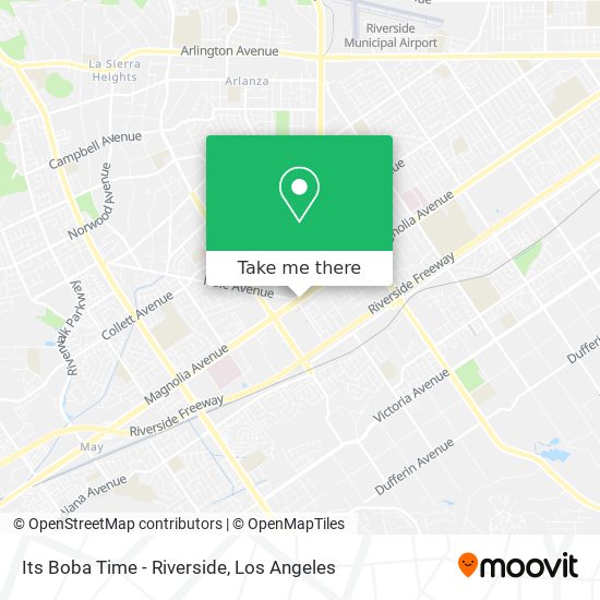 Its Boba Time - Riverside map