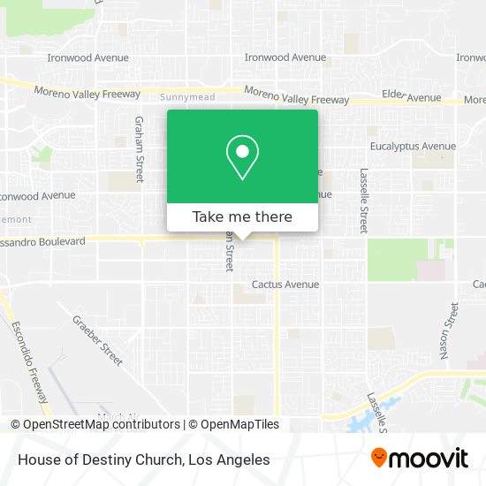 House of Destiny Church map
