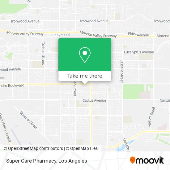 Mapa de Super Care Pharmacy