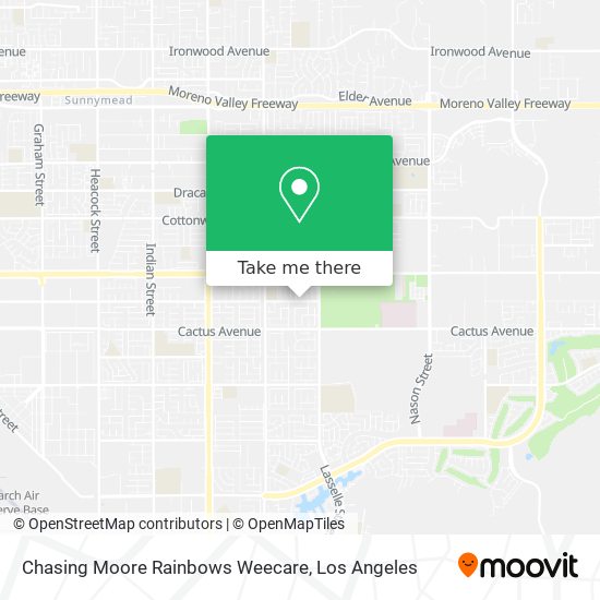 Chasing Moore Rainbows Weecare map