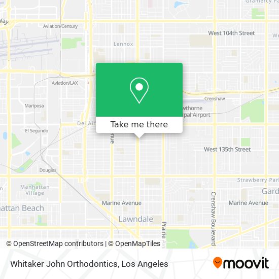 Whitaker John Orthodontics map