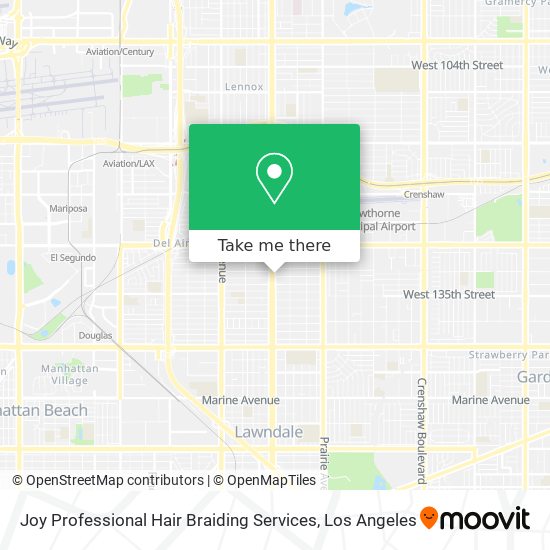 Joy Professional Hair Braiding Services map