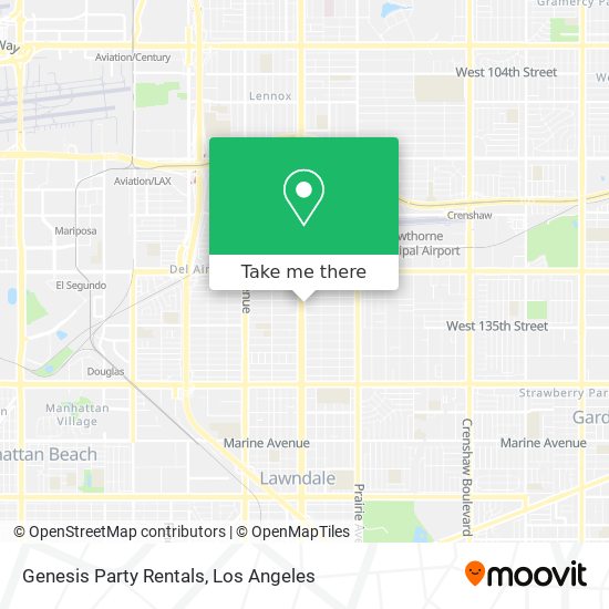 Genesis Party Rentals map