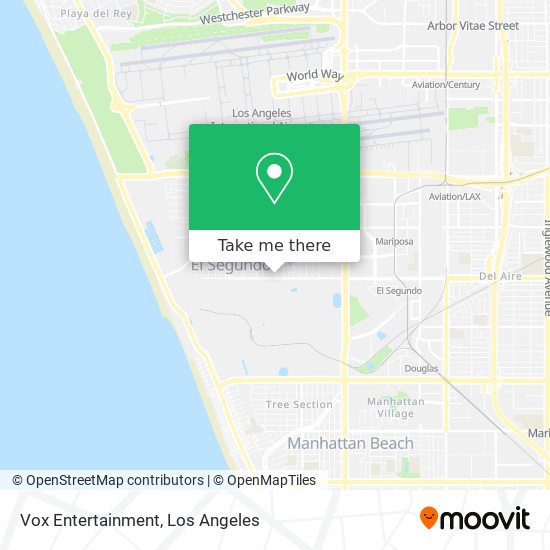 Mapa de Vox Entertainment