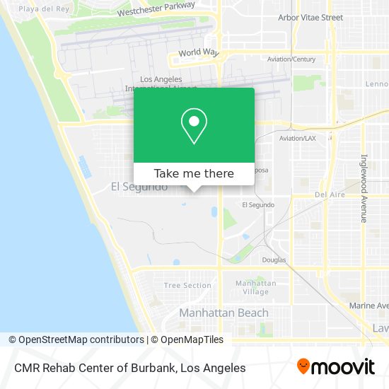 Mapa de CMR Rehab Center of Burbank