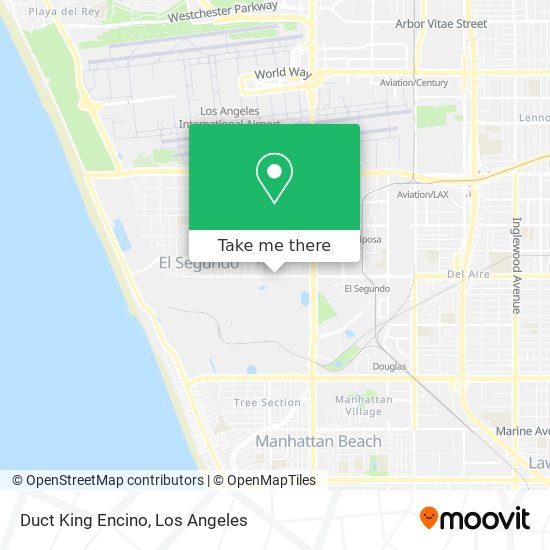 Duct King Encino map