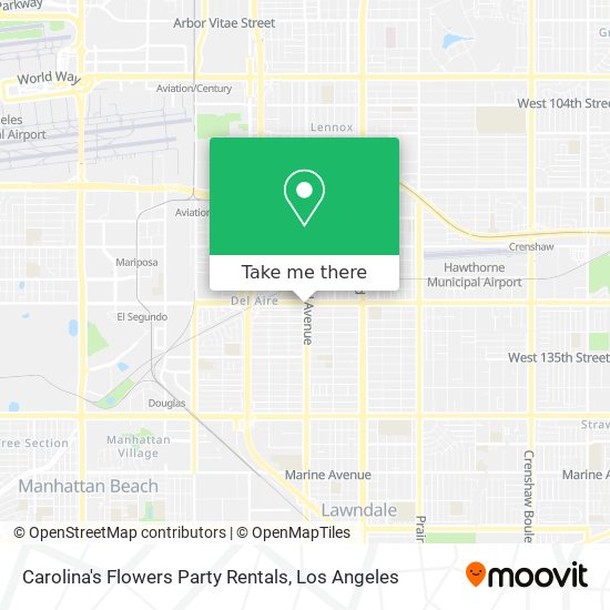 Mapa de Carolina's Flowers Party Rentals