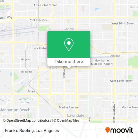Frank's Roofing map