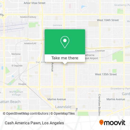 Cash America Pawn map