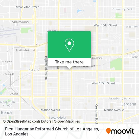 Mapa de First Hungarian Reformed Church of Los Angeles