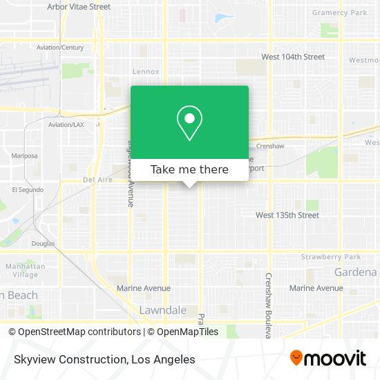 Skyview Construction map