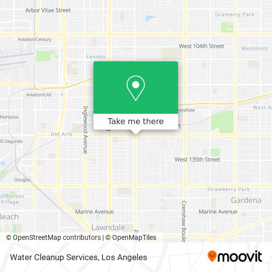 Water Cleanup Services map