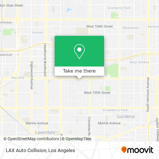 LAX Auto Collision map