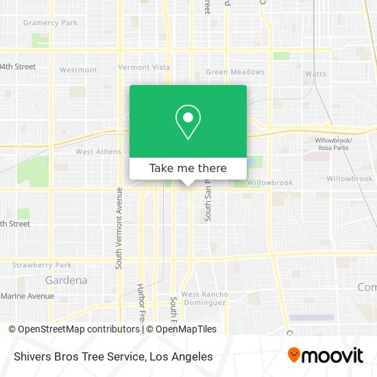 Mapa de Shivers Bros Tree Service