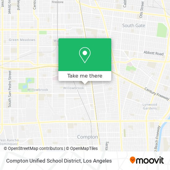 Compton Unified School District map