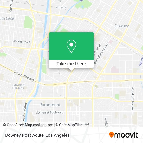 Mapa de Downey Post Acute