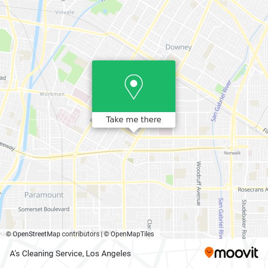 A's Cleaning Service map