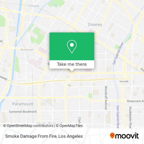 Smoke Damage From Fire map