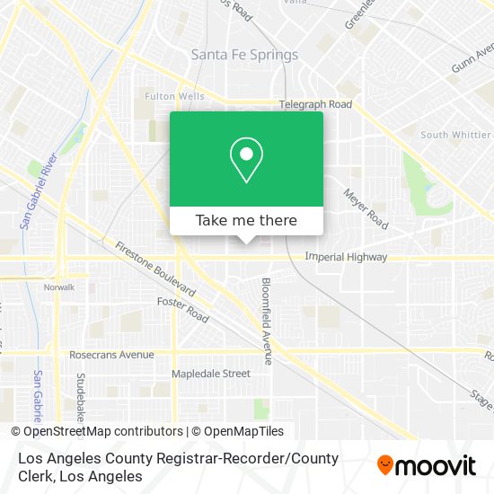 Mapa de Los Angeles County Registrar-Recorder / County Clerk