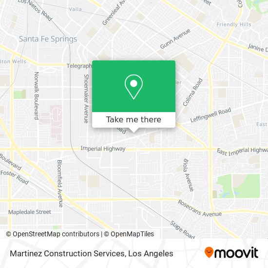 Martinez Construction Services map