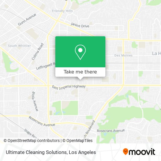 Mapa de Ultimate Cleaning Solutions