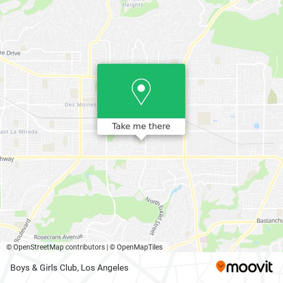 Mapa de Boys & Girls Club