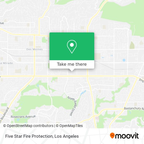 Five Star Fire Protection map