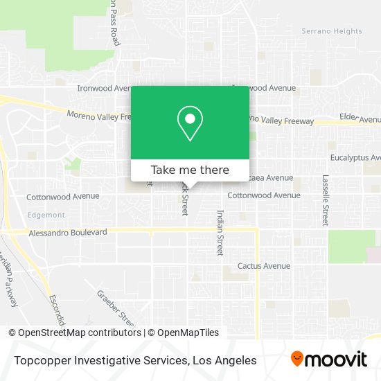Mapa de Topcopper Investigative Services