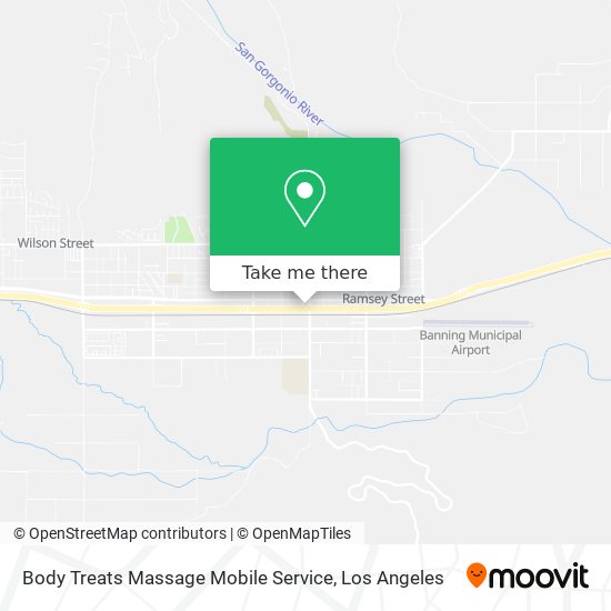 Body Treats Massage Mobile Service map