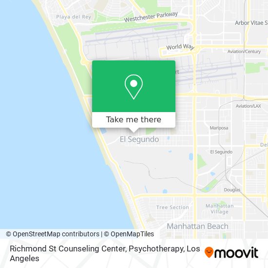 Richmond St Counseling Center, Psychotherapy map