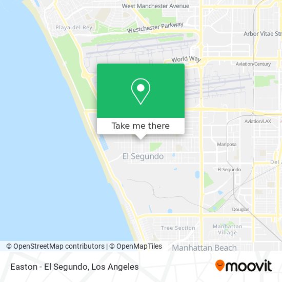 Easton - El Segundo map