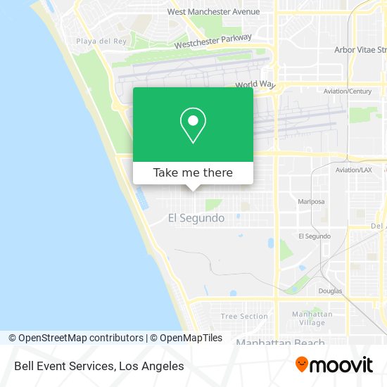 Bell Event Services map