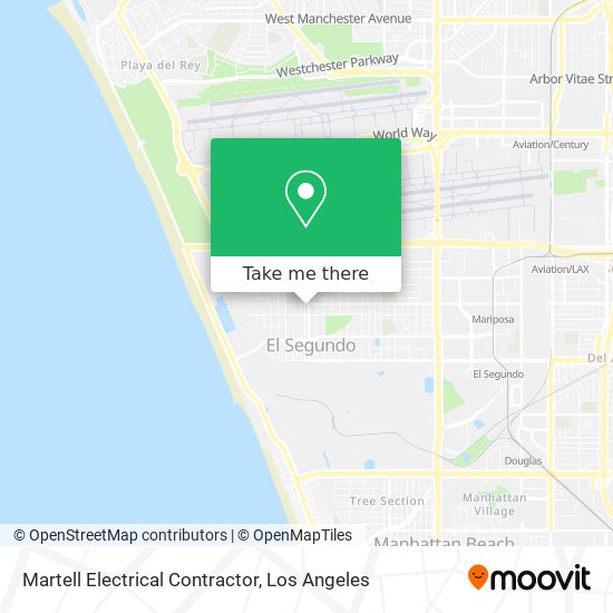 Martell Electrical Contractor map