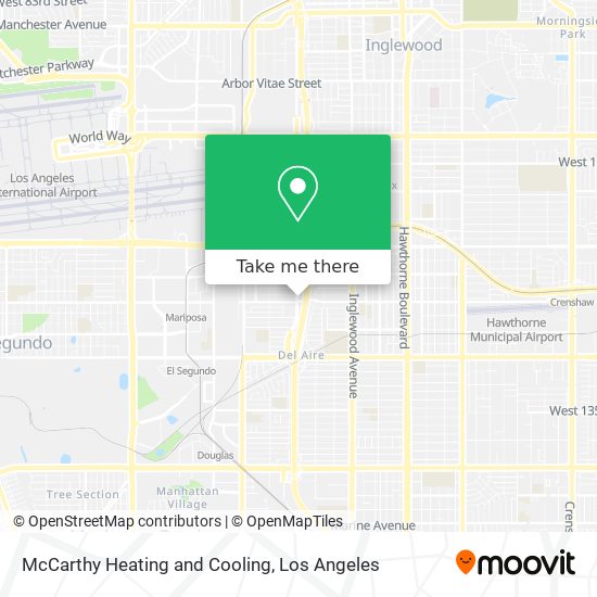 McCarthy Heating and Cooling map