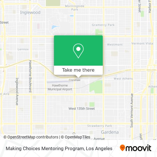 Making Choices Mentoring Program map