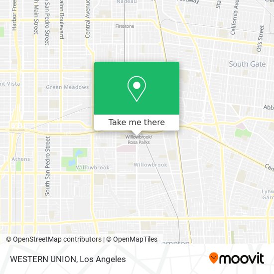 WESTERN UNION map