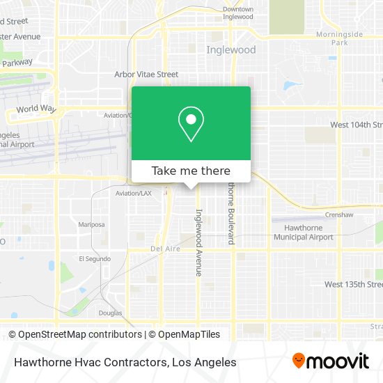 Mapa de Hawthorne Hvac Contractors
