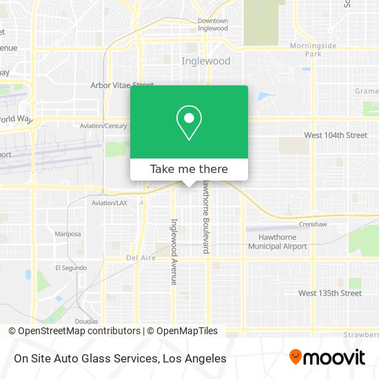 On Site Auto Glass Services map