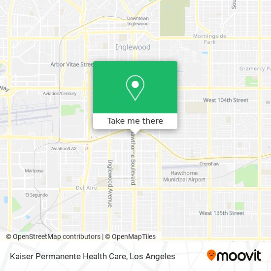 Kaiser Permanente Health Care map