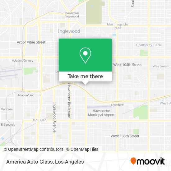 America Auto Glass map
