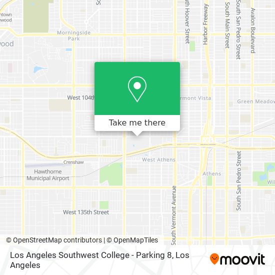 Mapa de Los Angeles Southwest College - Parking 8