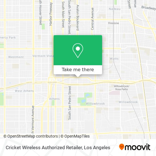 Mapa de Cricket Wireless Authorized Retailer