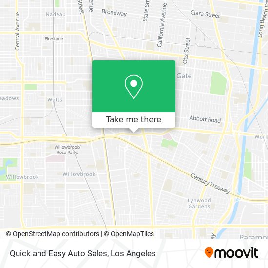 Quick and Easy Auto Sales map