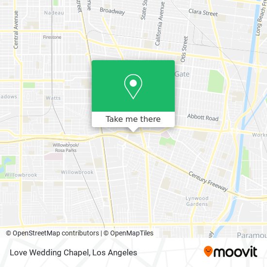 Love Wedding Chapel map