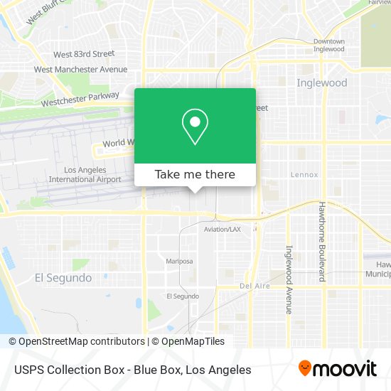 USPS Collection Box - Blue Box map