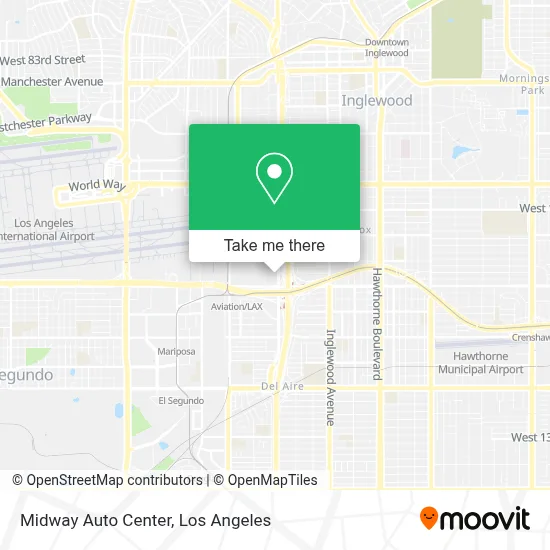 Midway Auto Center map