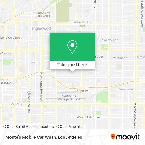 Monte's Mobile Car Wash map