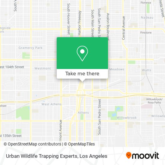 Urban Wildlife Trapping Experts map